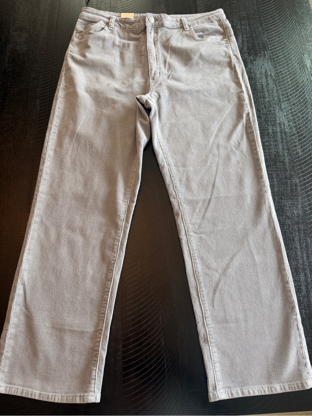 ROLLA'S Original High Rise Straight Corduroy Gray Women Pants Size 33 NWT